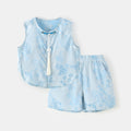 Sleeveless vest and shorts set